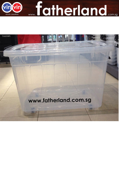 vinvin Storage Box With Wheels 47.5L x 65.5W x 39.8Hcm.