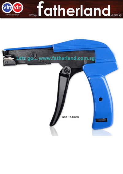 Cable Tie Wrap Gun Metal Zip Tensioning Tool for Ties 2.5mm-4.8mm ( Blue )