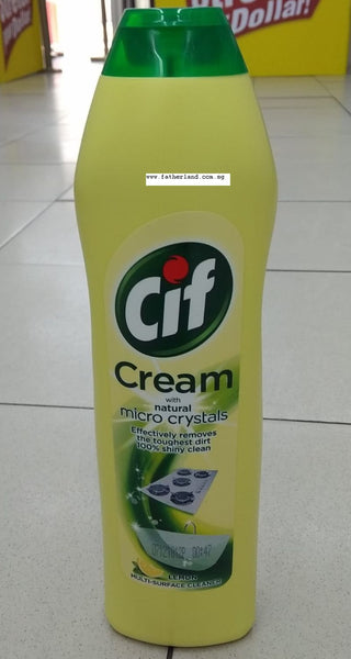 Cif Cream Lemon Cleanser 500ML - www.fatherland.com.sg