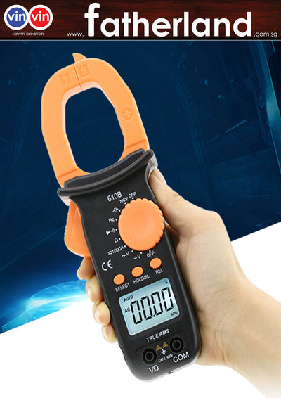 Clamp Multimeter 610B Clamp Meter Digital Ammeter High Precision Electrician Universal Table Capacitor Backlight