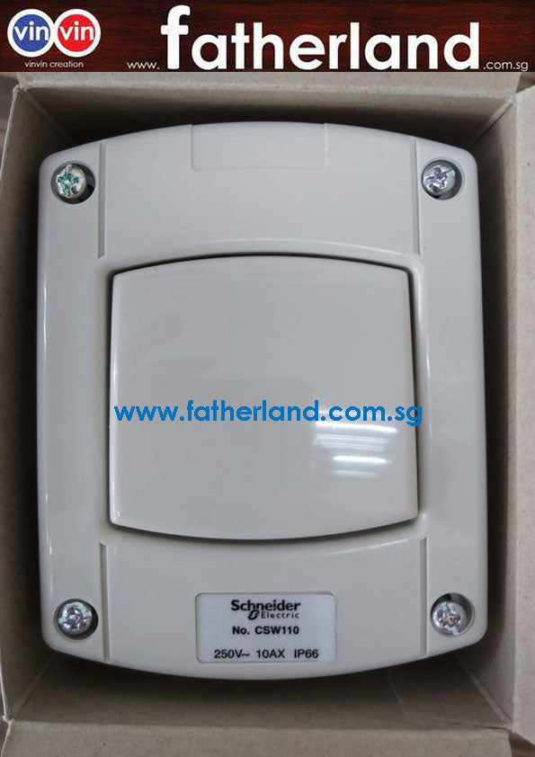 Schneider-Electric CSW110 10AX 250V Surface Mount One Gang Two Way Swi ...