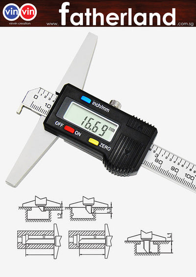 VINVIN DEPTH GAUGE 0-300MM