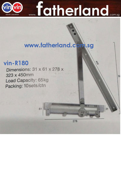 CONCEALED DOOR CLOSER VIN-R180