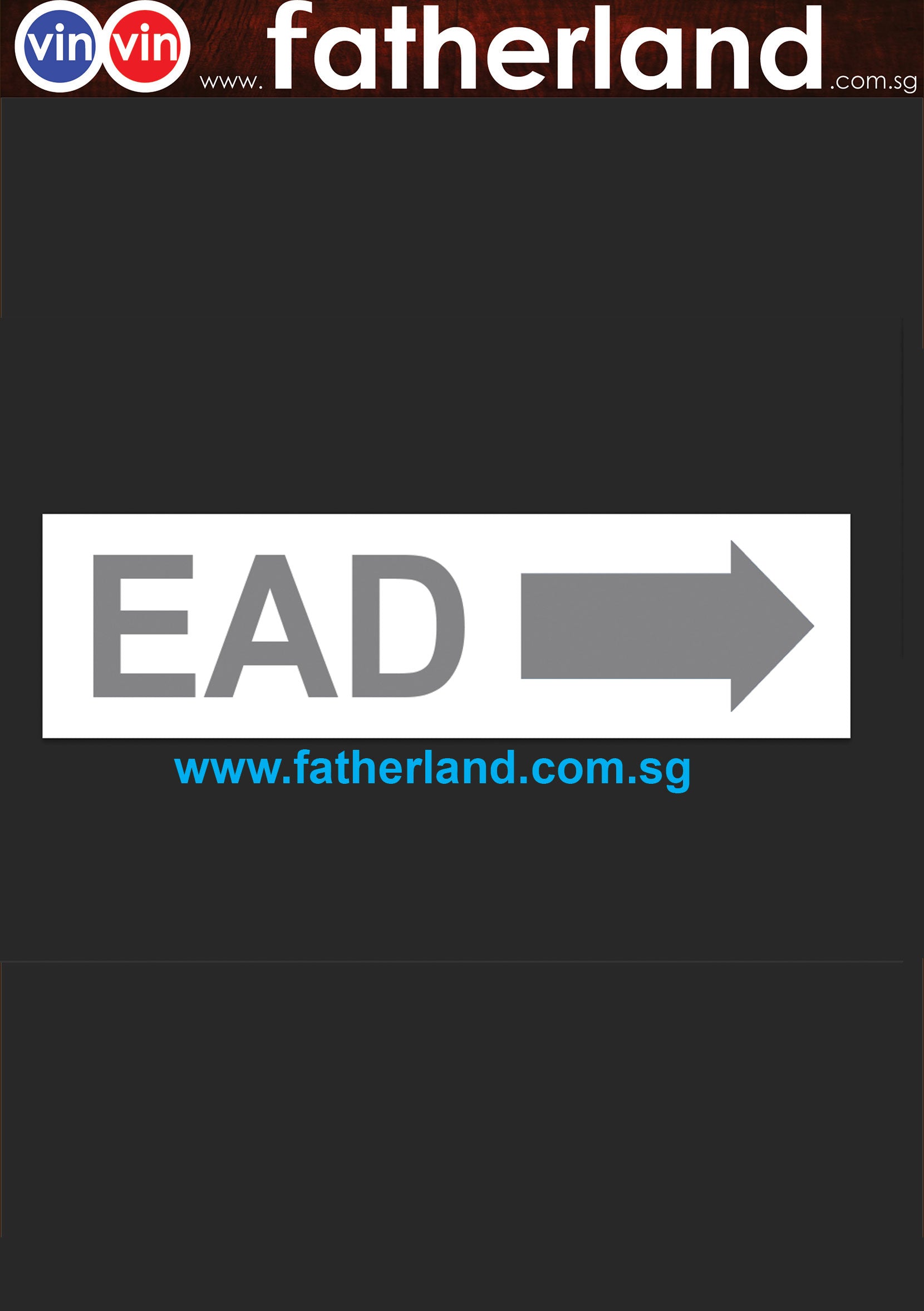 EAD ARROW LABEL - www.fatherland.com.sg