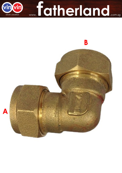 COPPER PIPE ELBOW COMPRESSION SERIES CXC