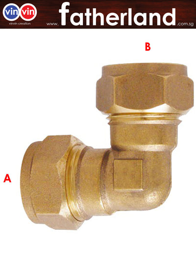 COPPER PIPE ELBOW COMPRESSION SERIES CXC