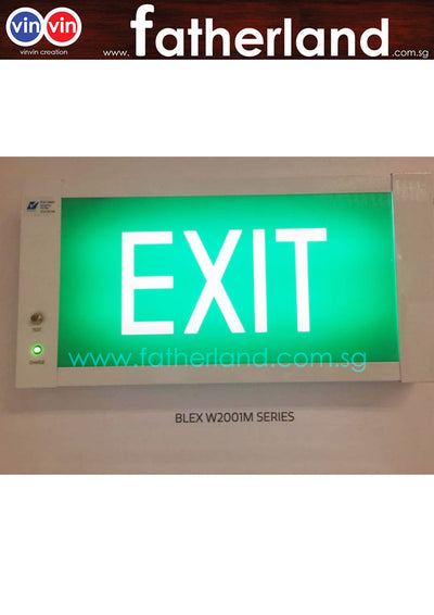 White LED Slim Box Emergency Exit Sign
