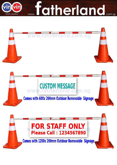 VINVIN Highly Visible Orange Traffic Cone with Reflective  1 Set
