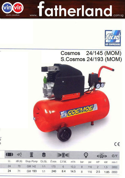 FIAC Cosmos AB 24/145 (2HP) with MOM Certificate