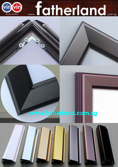 Aluminum Snap Frame Angle Flat Classic Series ( Black )