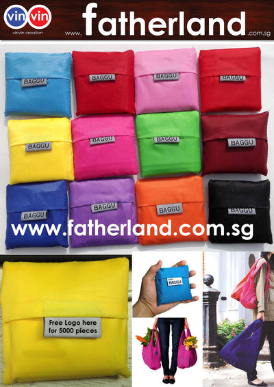 vinvin Folding Recycled Shopping Bag ( Single Colour Printing )