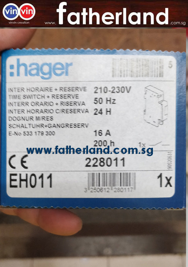 HAGER TIMER SWITCH EH011 - www.fatherland.com.sg
