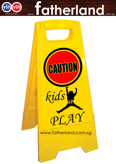 Caution A-Stand with for Kids Play Design 2