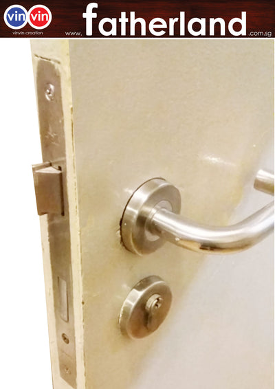 VINVIN Entrance Door Lock with one side Cylinder Mortise lock 158-SM