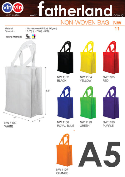 Non Woven Bag A5 ( vinvin creation Recycle Bag NW series )