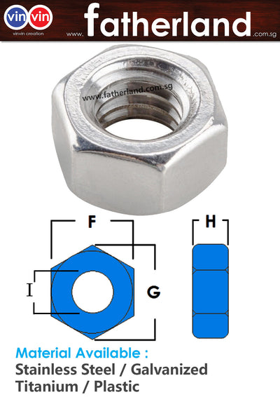 Stainless Steel Nut M4