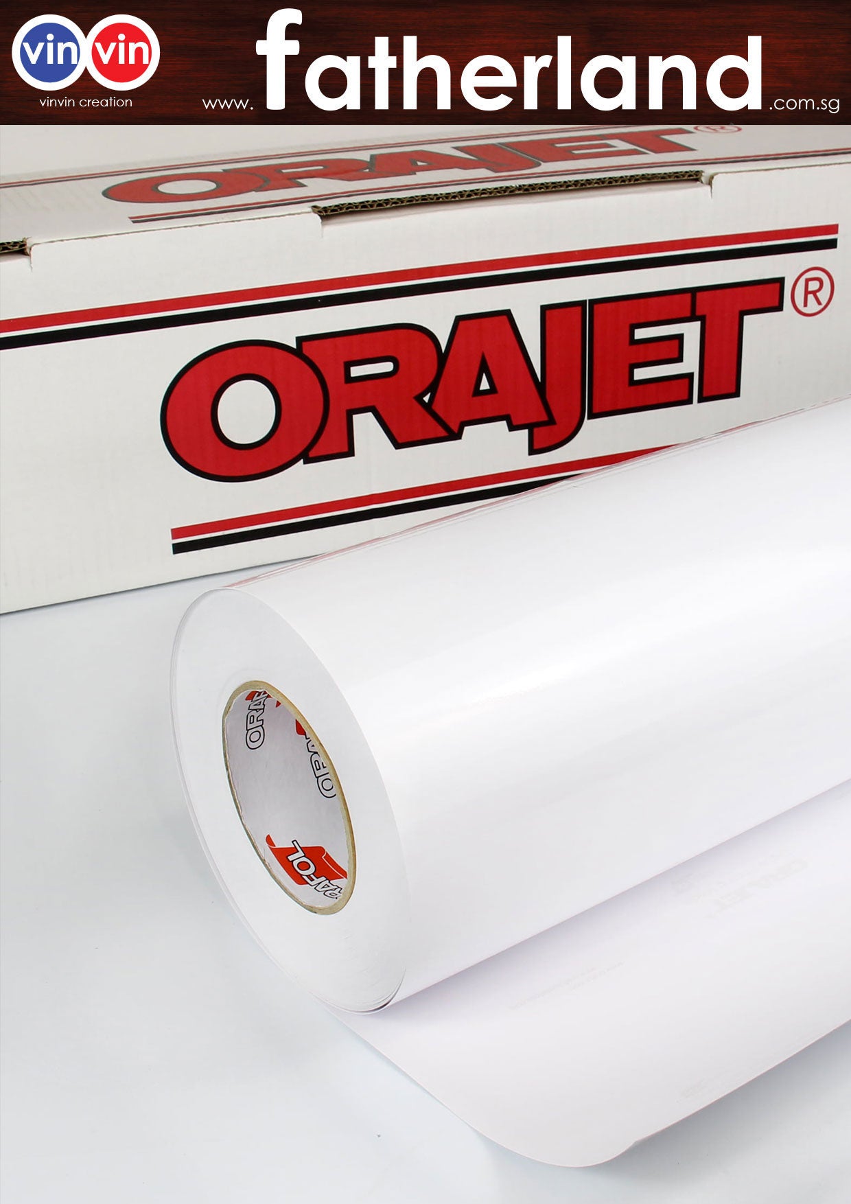 Orajet® 3164 Glossy Sticker 1260mm X 50m Sg 4146