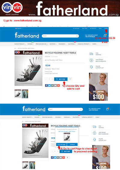 How to buy from www.fatherland.com.sg