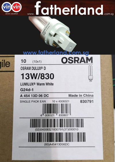 Osram Dulux-D PLC 13W/830 Warm White
