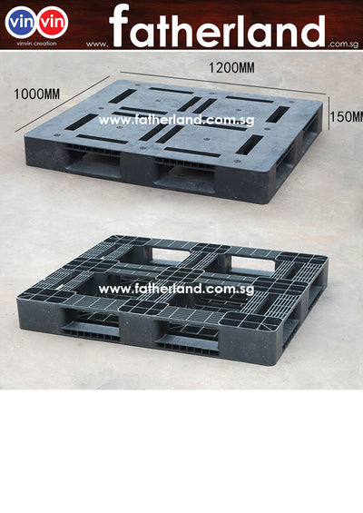 Black Plastic Pallet 1200 x 1000 x 150mm