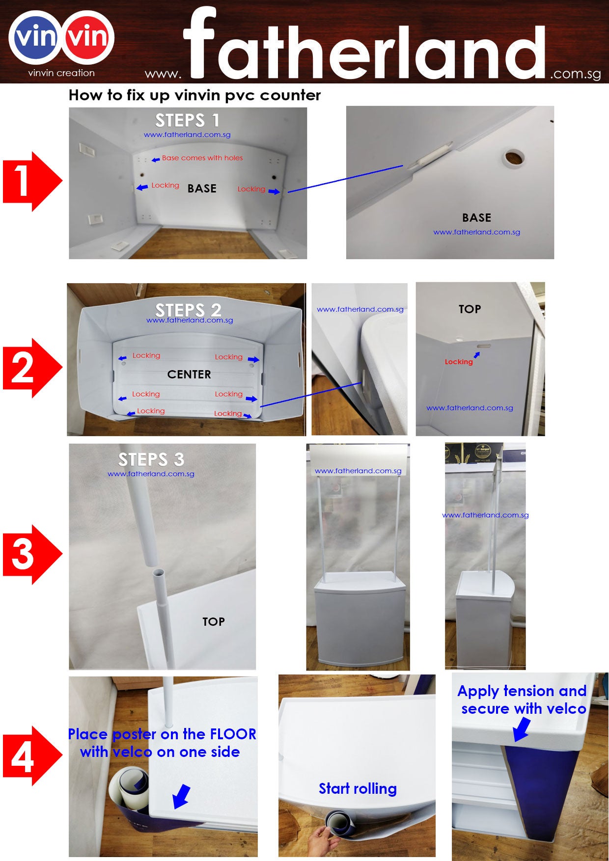 Counter Para Ropa Pvc Promotion Counter (PVC) - Small - www.fatherland.com.sg