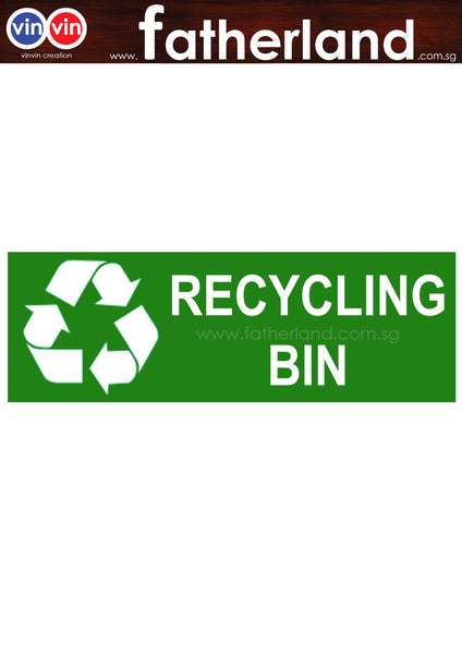 RECYCLING BIN SIGNAGE DESIGN 3 - www.fatherland.com.sg