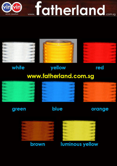 Vin Reflective Luminous Yellow Sticker 70mm x 1 Meter