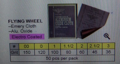 Aluminium Oxide Cloth Sandpaper G:120 50Pcs/Pkt