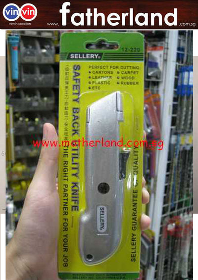 SELLERY 12-220 SAFETY BACK UTILITY KNIFE