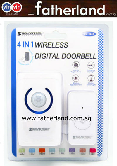 SOUNDTECH DIGITAL WIRELESS DOORBELL DD-124S