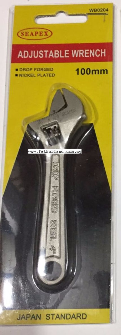 SEAPEX 4" ADJUSTABLE WRENCH-Taiwan