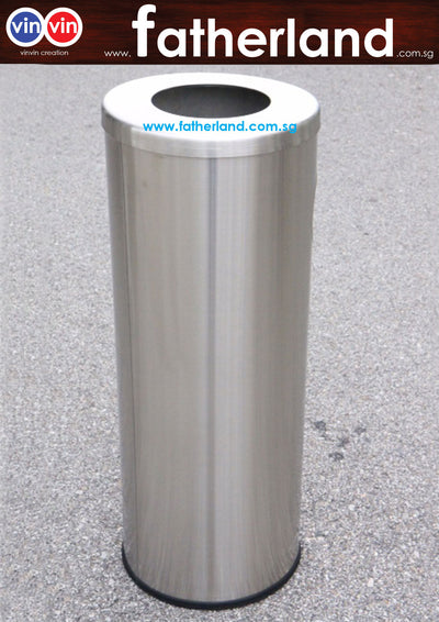 STAINLESS STEEL BIN 295 x H760 mm OPEN TOP COVER