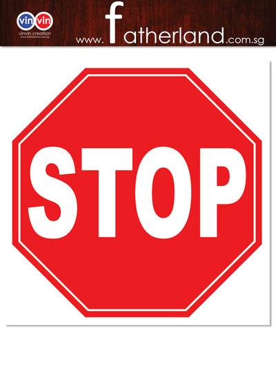 Stop Safety Sign