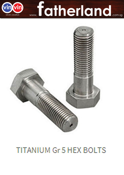 Titanium Gr 5 Hex Bolt  full thread or half thread) DIN931/DIN933