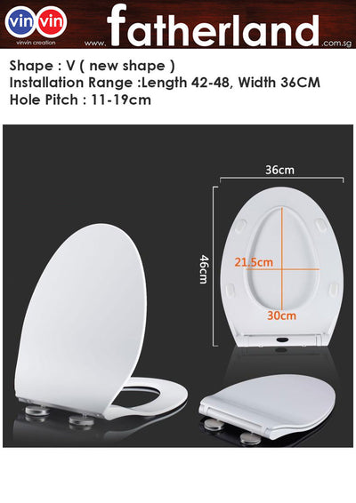 VINVIN TOILET SEAT COVER DELUXE EDITION ( MODEL : VIN-TSC-008 )