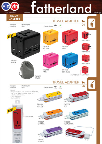 All in One Universal Travel Adaptor Catalog 2