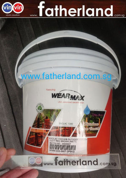 WEARMAX EKOLAC 1300 TIMBER STAIN (WATER BASED MATT) 2.5kg - www ...