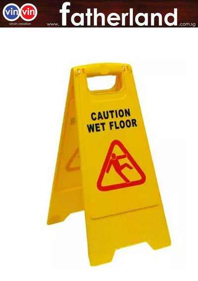 DISPLAY SIGNAGE SLIPPERY FLOOR / CAUTION WET FLOOR / NO ENTRY