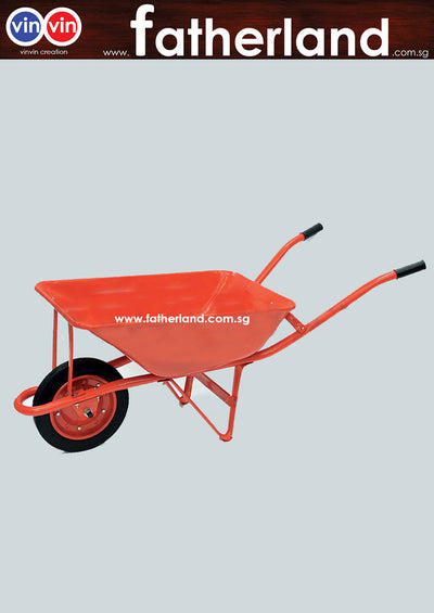 Heavy Duty Wheel Barrow with Welded Body ( Orange  )