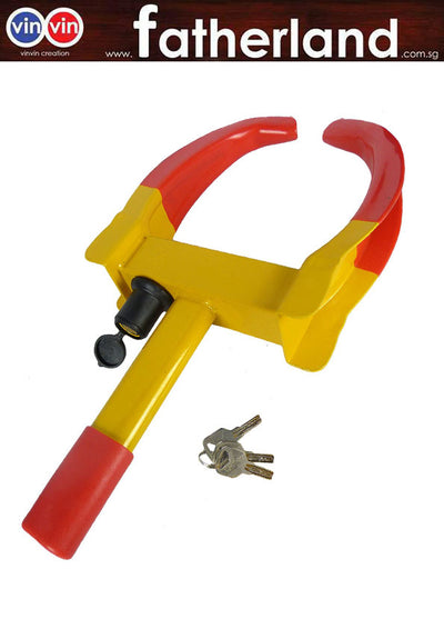 Wheel Clamp Small F Series for Cars and Motorcycle with holder bracket for lock