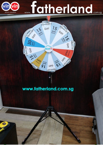 WHEEL OF FORTUNE 800MM PORTABLE 3D SERIES WITH CLICKER