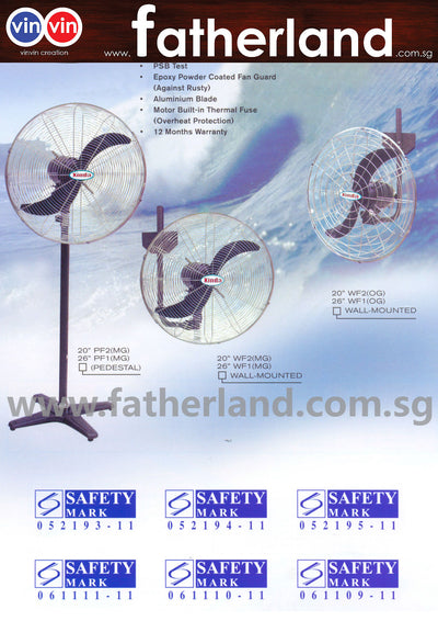Xinda Brand  Wall mounted industrial fan WF2(MG) 20 inch blade